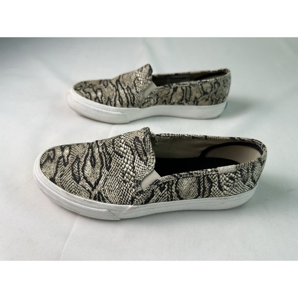 Keds Double Decker Slip-On Women's Sneakers Snake Print WF63682 Size 6.5‎ EUC - Picture 1 of 12